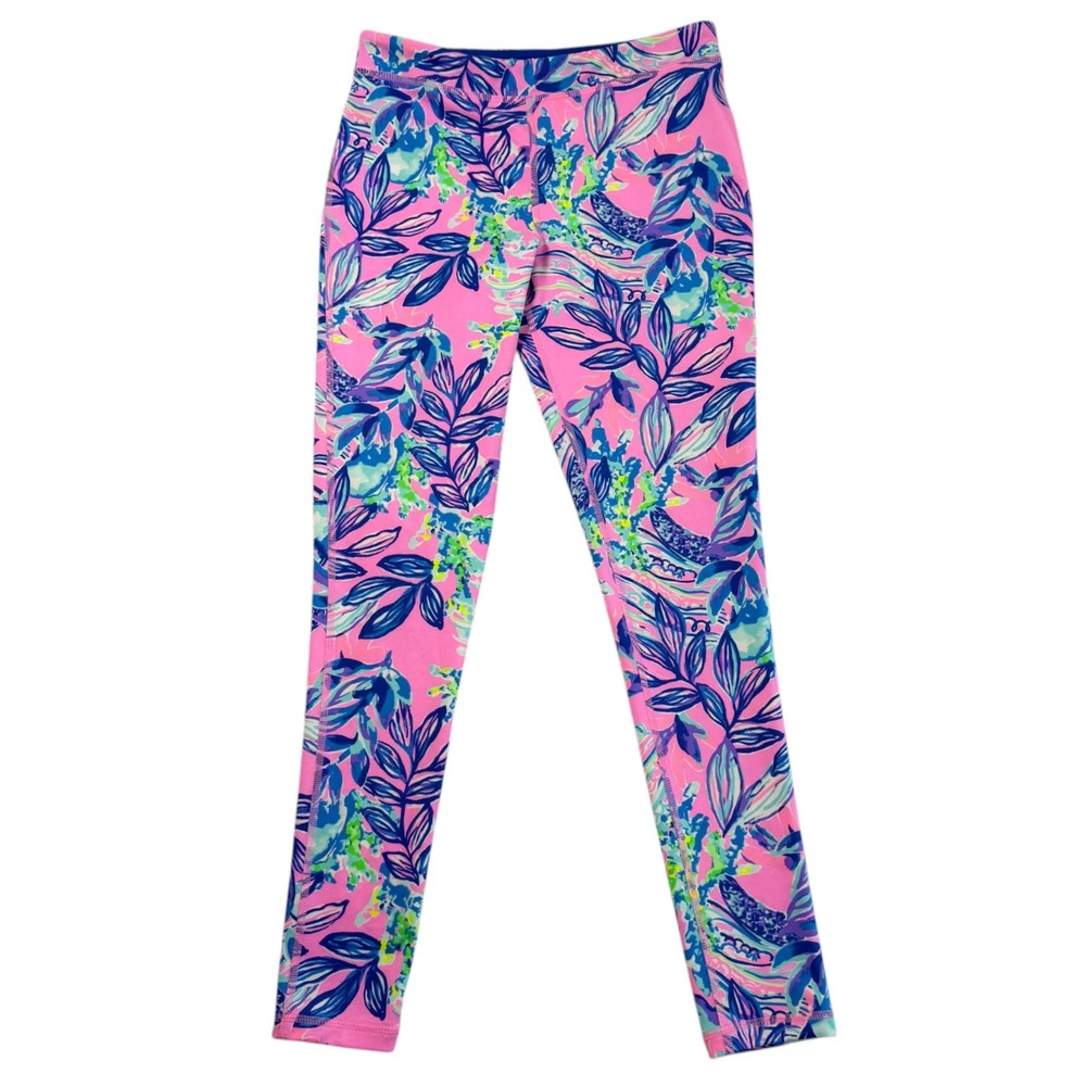 Lilly Pulitzer Luxletic Weekender Girls Leggings Sz XL 12-14 Just A Lil Jelly
